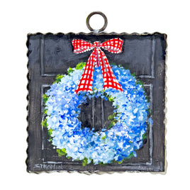 Mini All American Hydrangea Wreath Print