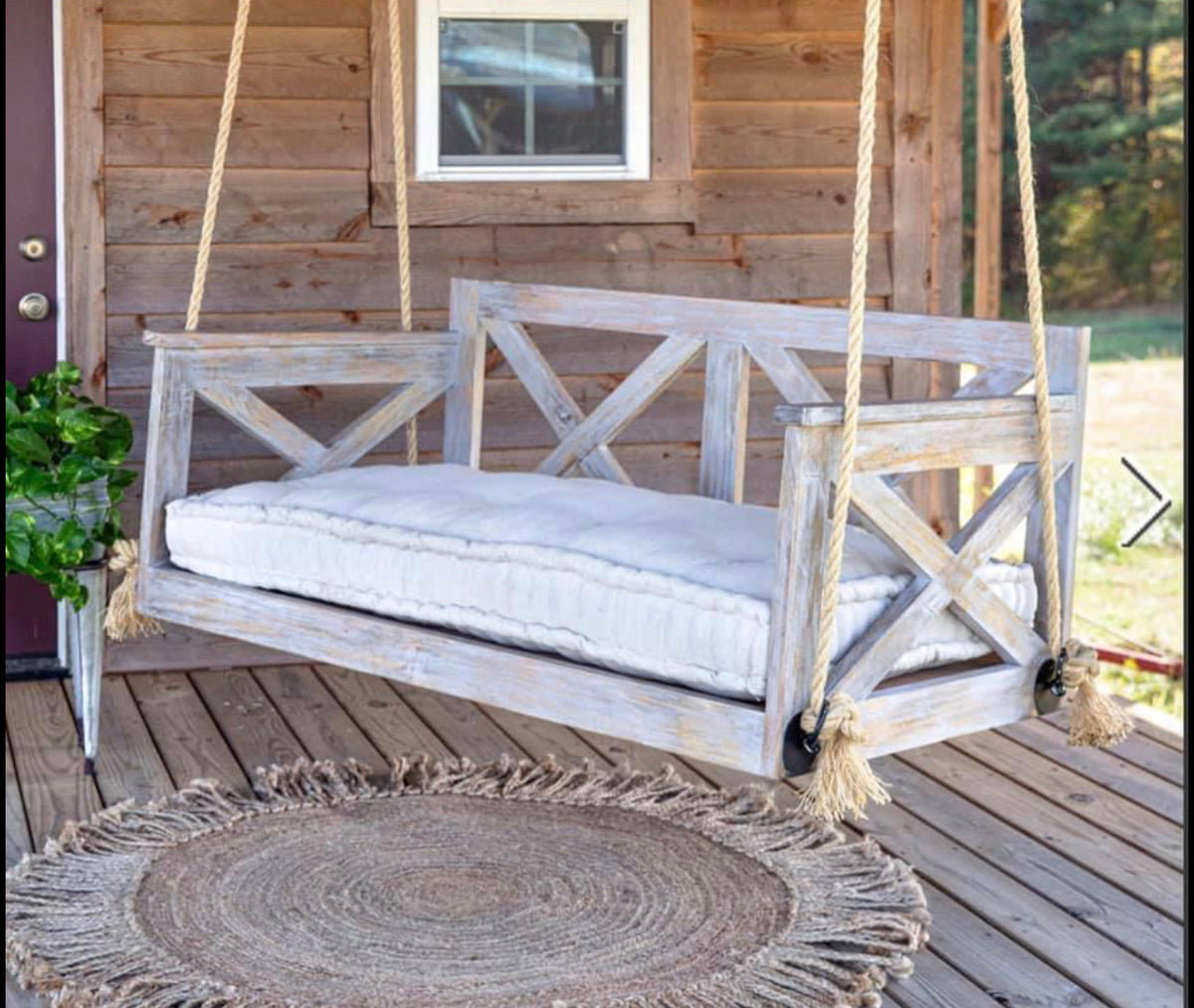 Bed Swing for Your Porch or Sunroom| Fourth and Main on Laurel