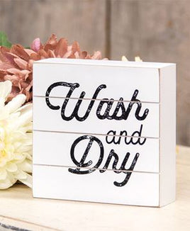Wash and Dry Shiplap Box Sign