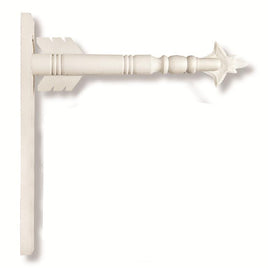 17.5" White Wood Arrow Holder