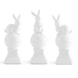 Ceramic Finial with Bunny