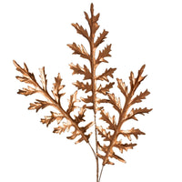 Giant Metallic Sharktooth Fern Spray 40" - Copper
