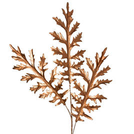 Giant Metallic Sharktooth Fern Spray 40" - Copper