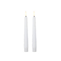 Set of 2 8 Inch LED Drip Taper Candles