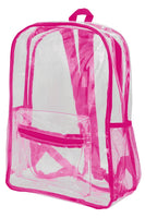 Color Outlined Clear PVC Backpack