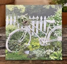 Vintage Garden Bicycle Canvas