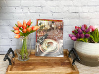 1 Dozen Real Touch Tulip Bud bouquet-10.5": Sunrise Orange