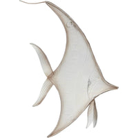 Seaside Bannerfish Wall Art 12" - Metal & Capiz Art