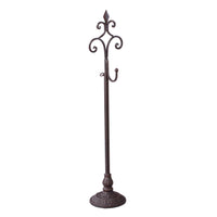 Adjustable Wreath & Purse Stands: Brown