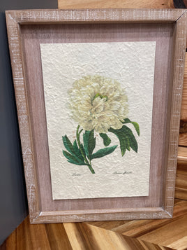 White Floral Frames Wall Art