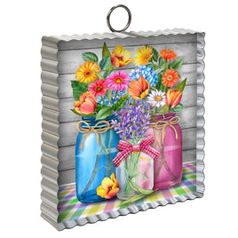 Spring Floral Jars Metal Mini Moment