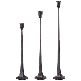 Cast Iron Candlestick Set