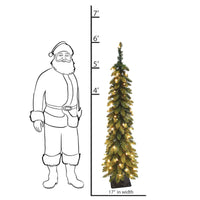 6' Pencil Slim, 150 UL Lights
