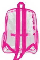 Color Outlined Clear PVC Backpack