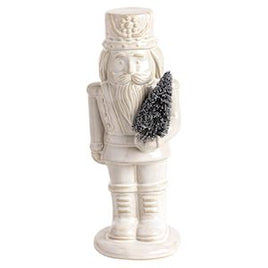 Small White Ceramic Nutcracker