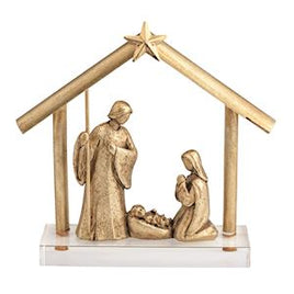 Gold Nativity Display