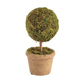Ball On Stick Mini Moss Topiary