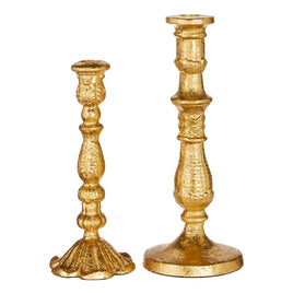 Gold Iron Candlestick