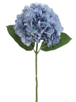 18"Hydrangea, 7" Diameter Blue Faux