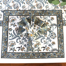 Placemat Lilibet Caramel Indigo