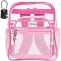 Clear Backpack Bookbag For School XL Various Colors