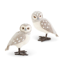 Tan and Cream Wool Owl