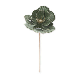 20 Inch Sage Velvet Champagne Glittered Lined Decor