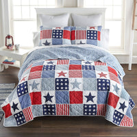 Star & Stripe Americana Cotton Quilt Collection