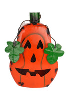 Happy Halloween Metal Pumpkin