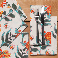 Heirloom Marigold Block Print Napkin
