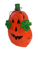 Happy Halloween Metal Pumpkin