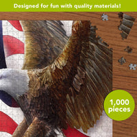 American Freedom Eagle 1000 Piece Jigsaw Puzzle