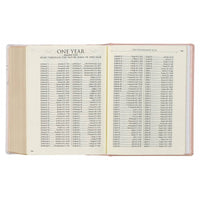 KJV Note-taking Bible Faux Leather HC, Pink Floral Printed