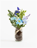 14" Mixed Floral Vase