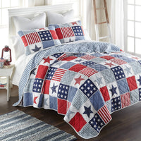 Star & Stripe Americana Cotton Quilt Collection
