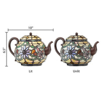 6.5"H Harleigh Yellow Teapot Accent Lamp