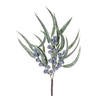 17" Greenery Pick with Blue Berries