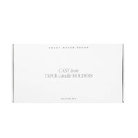 Gold Cast Iron Taper Candle Holder