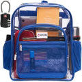 Clear Backpack Bookbag For School XL Various Colors