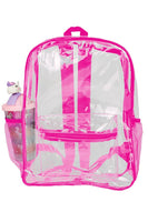 Color Outlined Clear PVC Backpack
