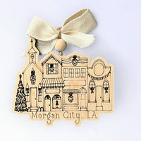 Conway Small Town Street Christmas Ornament Main Street : With Water Tower