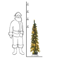 5' Pencil Slim, 105 UL Lights