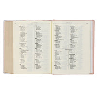 KJV Note-taking Bible Faux Leather HC, Pink Floral Printed