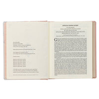 KJV Note-taking Bible Faux Leather HC, Pink Floral Printed