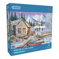 Winter at the Cabin 1000 Piece Jigsaw Puzzle