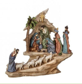 Stairway Nativity with Sheep