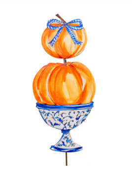 Blue Two Pumpkin Topiary