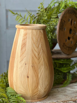 Edenton Wooden Vase