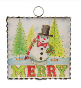 Merry Snowman Mini
