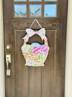 Classic Easter Basket PVC Door Hanger